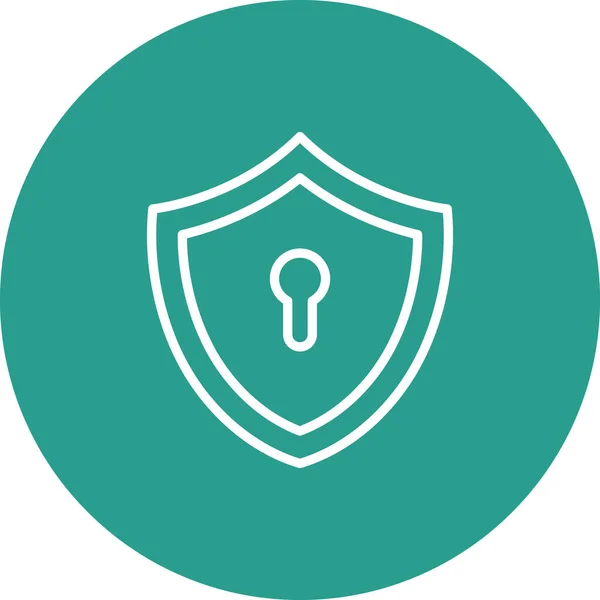 Lock Shield Security Icon Vector Image Can Also Used Internet — Stock Vector