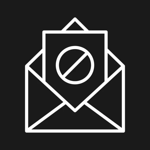 Spam Mail Mail Icon Vektorbild Kann Auch Für Die Internetsicherheit — Stockvektor