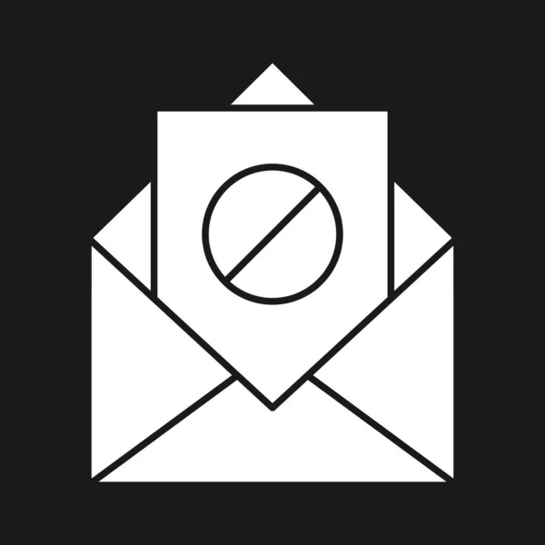 Spam Mail Mail Icon Vektorbild Kann Auch Für Die Internetsicherheit — Stockvektor