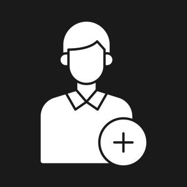 Kişi Simgesi vektör resmi ekle. Telefon ve tablet olarak kullanılabilir. Mobil uygulamalar, web uygulamaları ve yazdırma ortamları için elverişli.