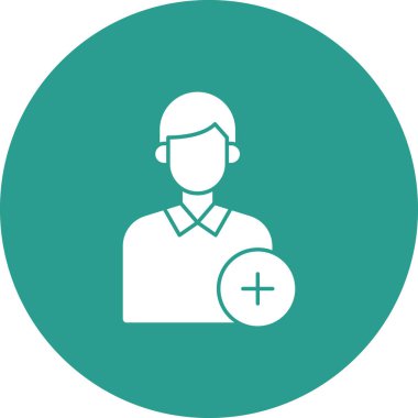 Kişi Simgesi vektör resmi ekle. Telefon ve tablet olarak kullanılabilir. Mobil uygulamalar, web uygulamaları ve yazdırma ortamları için elverişli.