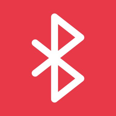 Bluetooth Simge vektör görüntüsü. Telefon ve tablet olarak kullanılabilir. Mobil uygulamalar, web uygulamaları ve yazdırma ortamları için elverişli.