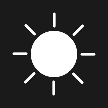 Parlaklık Simgesi vektör görüntüsü. Telefon ve tablet olarak kullanılabilir. Mobil uygulamalar, web uygulamaları ve yazdırma ortamları için elverişli.