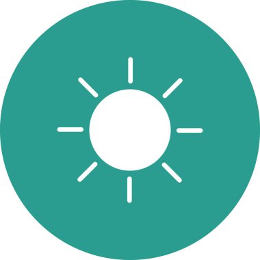 Parlaklık Simgesi vektör görüntüsü. Telefon ve tablet olarak kullanılabilir. Mobil uygulamalar, web uygulamaları ve yazdırma ortamları için elverişli.