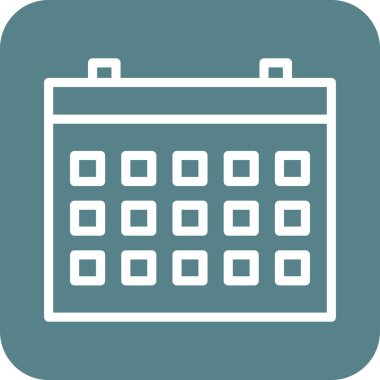 Takvim Simgesi vektör resmi. Telefon ve tablet olarak kullanılabilir. Mobil uygulamalar, web uygulamaları ve yazdırma ortamları için elverişli.