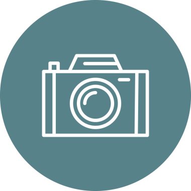 Kamera Simgesi vektör görüntüsü. Telefon ve tablet olarak kullanılabilir. Mobil uygulamalar, web uygulamaları ve yazdırma ortamları için elverişli.