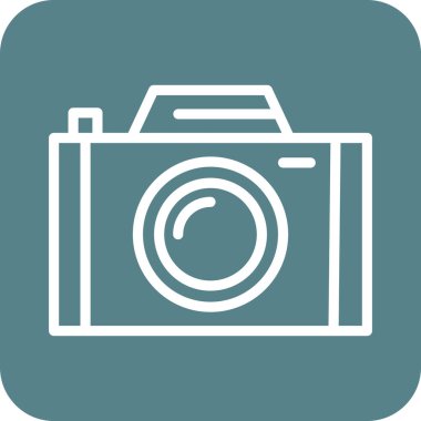 Kamera Simgesi vektör görüntüsü. Telefon ve tablet olarak kullanılabilir. Mobil uygulamalar, web uygulamaları ve yazdırma ortamları için elverişli.