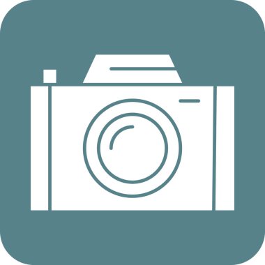 Kamera Simgesi vektör görüntüsü. Telefon ve tablet olarak kullanılabilir. Mobil uygulamalar, web uygulamaları ve yazdırma ortamları için elverişli.