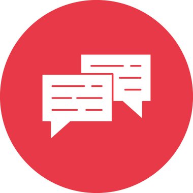 Sohbet Bubble Simgesi vektör görüntüsü. Telefon ve tablet olarak kullanılabilir. Mobil uygulamalar, web uygulamaları ve yazdırma ortamları için elverişli.