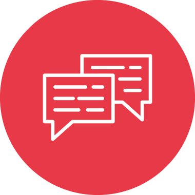 Sohbet Bubble Simgesi vektör görüntüsü. Telefon ve tablet olarak kullanılabilir. Mobil uygulamalar, web uygulamaları ve yazdırma ortamları için elverişli.