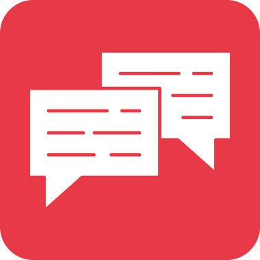 Sohbet Bubble Simgesi vektör görüntüsü. Telefon ve tablet olarak kullanılabilir. Mobil uygulamalar, web uygulamaları ve yazdırma ortamları için elverişli.