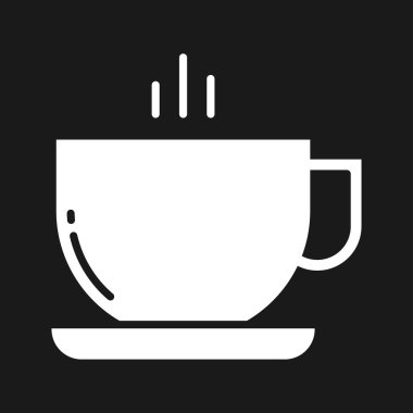 Kahve kupası ikon vektör görüntüsü. Yiyecek ve içecekler için de kullanılabilir. Web uygulamalarında, mobil uygulamalarda ve yazdırma ortamlarında kullanılabilir.