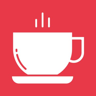 Kahve kupası ikon vektör görüntüsü. Yiyecek ve içecekler için de kullanılabilir. Web uygulamalarında, mobil uygulamalarda ve yazdırma ortamlarında kullanılabilir.
