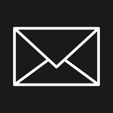 E- posta, gelen kutusu, mesaj, metin simgesi vektör resmi. Telefon ve tablet olarak kullanılabilir. Mobil uygulamalar, web uygulamaları ve yazdırma ortamları için elverişli.