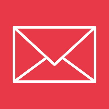 E- posta, gelen kutusu, mesaj, metin simgesi vektör resmi. Telefon ve tablet olarak kullanılabilir. Mobil uygulamalar, web uygulamaları ve yazdırma ortamları için elverişli.