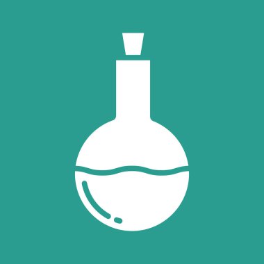 Kimyasal şişe ikonu vektör görüntüsü. Yiyecek ve içecekler için de kullanılabilir. Web uygulamalarında, mobil uygulamalarda ve yazdırma ortamlarında kullanılabilir.