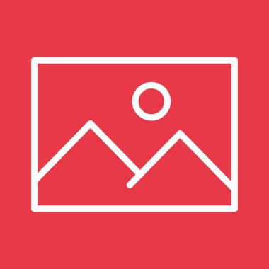 Resimler, galeri, resimler ikon vektör resmi. Telefon ve tablet olarak kullanılabilir. Mobil uygulamalar, web uygulamaları ve yazdırma ortamları için elverişli.