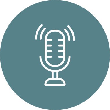 Mikrofon, mikrofon, hoparlör, yüksek sesli ikon vektör görüntüsü. Telefon ve tablet olarak kullanılabilir. Mobil uygulamalar, web uygulamaları ve yazdırma ortamları için elverişli.