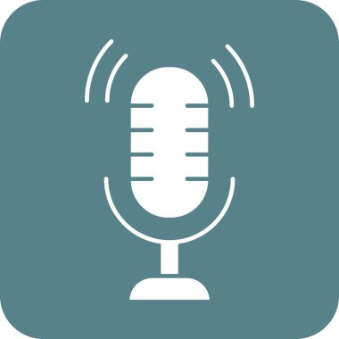 Mikrofon, mikrofon, hoparlör, yüksek sesli ikon vektör görüntüsü. Telefon ve tablet olarak kullanılabilir. Mobil uygulamalar, web uygulamaları ve yazdırma ortamları için elverişli.