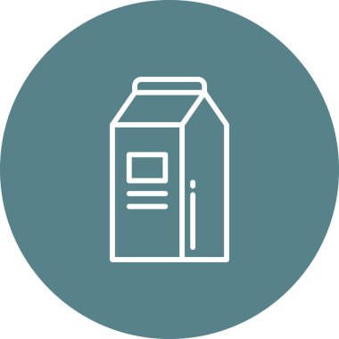 Süt Paketi simgesi vektör görüntüsü. Yiyecek ve içecekler için de kullanılabilir. Web uygulamalarında, mobil uygulamalarda ve yazdırma ortamlarında kullanılabilir.