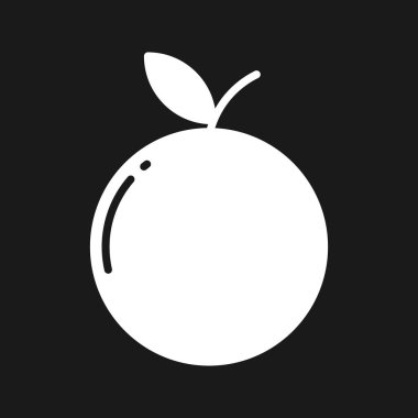 Turuncu ikon vektör görüntüsü. Yiyecek ve içecekler için de kullanılabilir. Web uygulamalarında, mobil uygulamalarda ve yazdırma ortamlarında kullanılabilir.