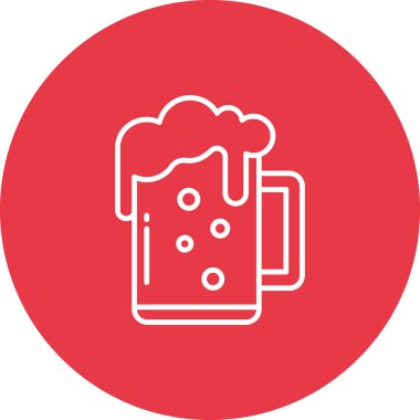 Bira ikonu vektör görüntüsü. Yiyecek ve içecekler için de kullanılabilir. Web uygulamalarında, mobil uygulamalarda ve yazdırma ortamlarında kullanılabilir.