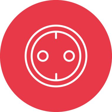 Priz, anahtar, elektrik ikonu vektör görüntüsü. Telefon ve tablet olarak kullanılabilir. Mobil uygulamalar, web uygulamaları ve yazdırma ortamları için elverişli.