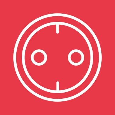 Priz, anahtar, elektrik ikonu vektör görüntüsü. Telefon ve tablet olarak kullanılabilir. Mobil uygulamalar, web uygulamaları ve yazdırma ortamları için elverişli.