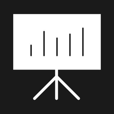 Sunum, istatistikler, işlem simgesi vektör görüntüsü. Telefon ve tablet olarak kullanılabilir. Mobil uygulamalar, web uygulamaları ve yazdırma ortamları için elverişli.