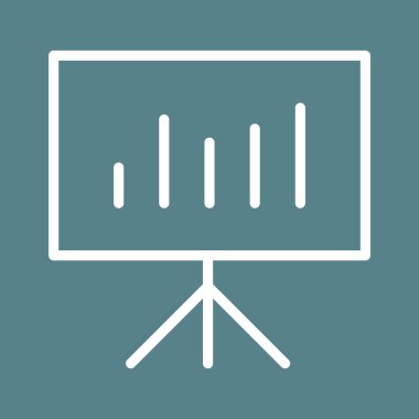 Sunum, istatistikler, işlem simgesi vektör görüntüsü. Telefon ve tablet olarak kullanılabilir. Mobil uygulamalar, web uygulamaları ve yazdırma ortamları için elverişli.