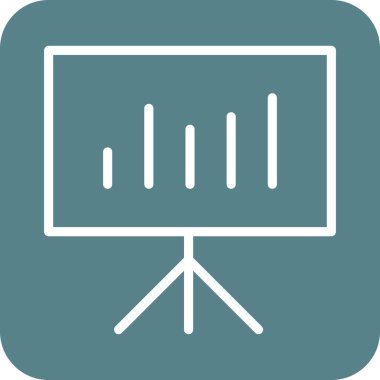 Sunum, istatistikler, işlem simgesi vektör görüntüsü. Telefon ve tablet olarak kullanılabilir. Mobil uygulamalar, web uygulamaları ve yazdırma ortamları için elverişli.