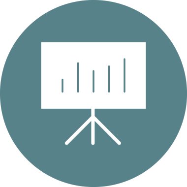 Sunum, istatistikler, işlem simgesi vektör görüntüsü. Telefon ve tablet olarak kullanılabilir. Mobil uygulamalar, web uygulamaları ve yazdırma ortamları için elverişli.