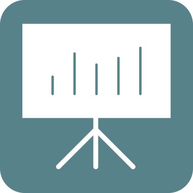 Sunum, istatistikler, işlem simgesi vektör görüntüsü. Telefon ve tablet olarak kullanılabilir. Mobil uygulamalar, web uygulamaları ve yazdırma ortamları için elverişli.