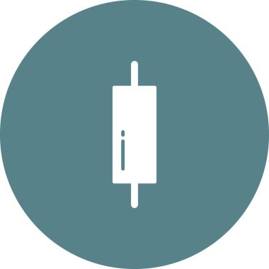 Ekmek Roller ikon vektör resmi. Yiyecek ve içecekler için de kullanılabilir. Web uygulamalarında, mobil uygulamalarda ve yazdırma ortamlarında kullanılabilir.