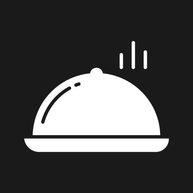 Oda servisi ikon vektör görüntüsü. Yiyecek ve içecekler için de kullanılabilir. Web uygulamalarında, mobil uygulamalarda ve yazdırma ortamlarında kullanılabilir.