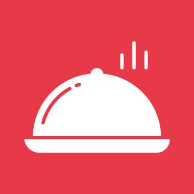 Oda servisi ikon vektör görüntüsü. Yiyecek ve içecekler için de kullanılabilir. Web uygulamalarında, mobil uygulamalarda ve yazdırma ortamlarında kullanılabilir.