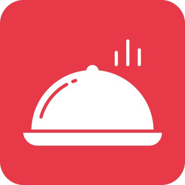 Oda servisi ikon vektör görüntüsü. Yiyecek ve içecekler için de kullanılabilir. Web uygulamalarında, mobil uygulamalarda ve yazdırma ortamlarında kullanılabilir.