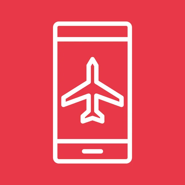 Uçak Modu Simgesi Vektör Görüntüsü Telefon Tablet Olarak Kullanılabilir Mobil — Stok Vektör