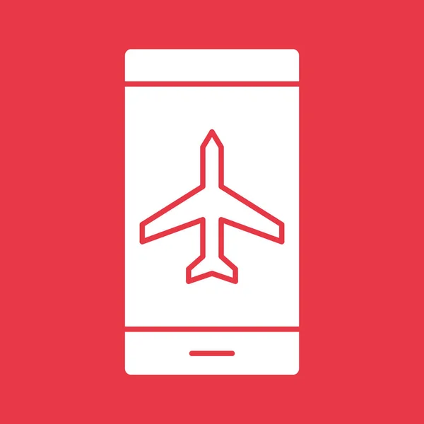 Modo Avión Icono Imagen Vectorial Puede Utilizar Para Teléfono Tableta — Archivo Imágenes Vectoriales