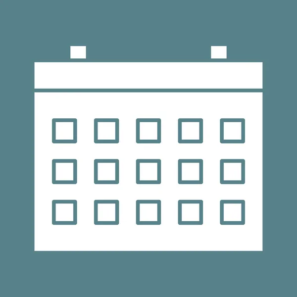 Calendar Icon Vector Image Can Used Phone Tablet Suitable Mobile — Stock Vector