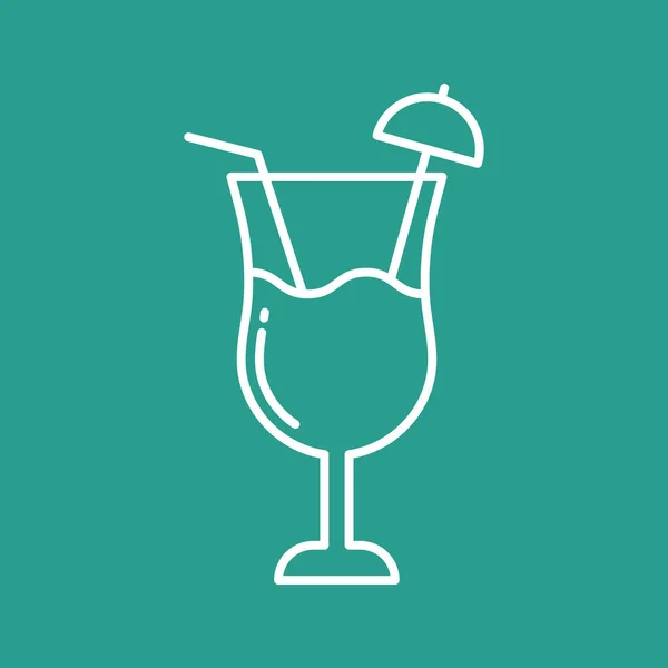 Cocktail Drink Icon Vector Image Can Also Used Food Drinks — Stock Vector