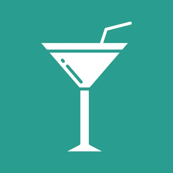 Cocktail Icon Vektorbild Kann Auch Für Speisen Und Getränke Verwendet — Stockvektor