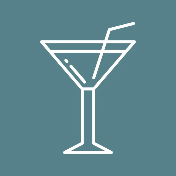 Cocktail Icon Vektorbild Kann Auch Für Speisen Und Getränke Verwendet — Stockvektor