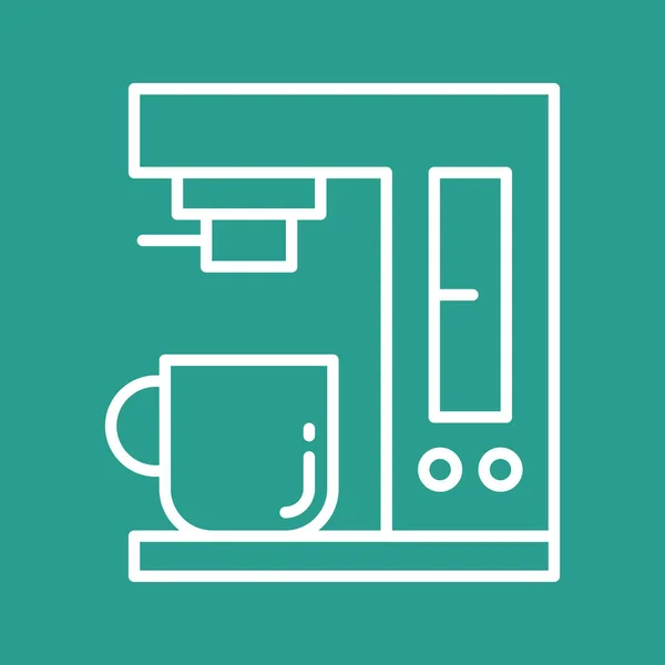 Máquina Café Icono Imagen Vectorial También Puede Utilizar Para Alimentos — Vector de stock