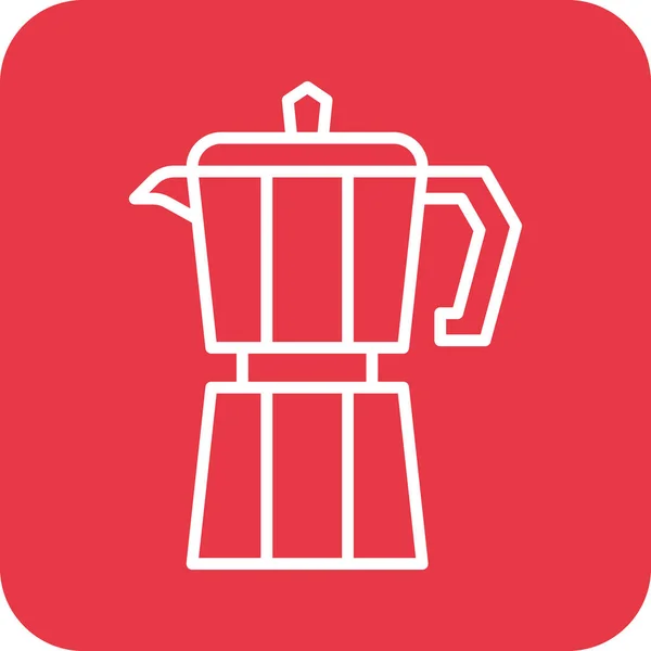 Imagem Vetorial Ícone Café Maker Também Pode Ser Usado Para — Vetor de Stock