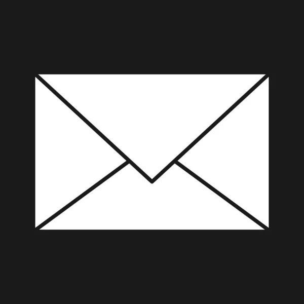 电子邮件 收件箱 文字图标矢量图像 可用于电话和平板电脑 适用于移动应用 网络应用及印刷媒体 — 图库矢量图片