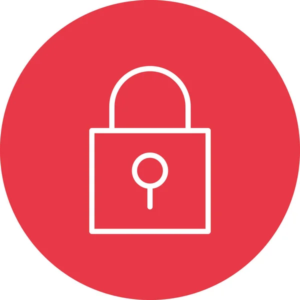 Lock Beveiliging Bescherming Icoon Vector Beeld Kan Gebruikt Worden Voor — Stockvector