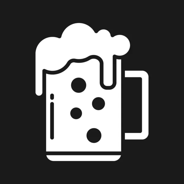 Pint Des Bier Symbol Vektorbildes Kann Auch Für Speisen Und — Stockvektor