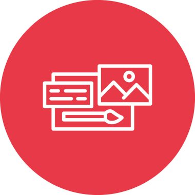 Tema, tema değiştir, boya, ikon vektör görüntüsünü düzenle. Telefon ve tablet olarak kullanılabilir. Mobil uygulamalar, web uygulamaları ve yazdırma ortamları için elverişli.