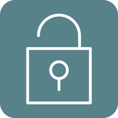 Simge vektör görüntüsünün kilidini aç. Telefon ve tablet olarak kullanılabilir. Mobil uygulamalar, web uygulamaları ve yazdırma ortamları için elverişli.